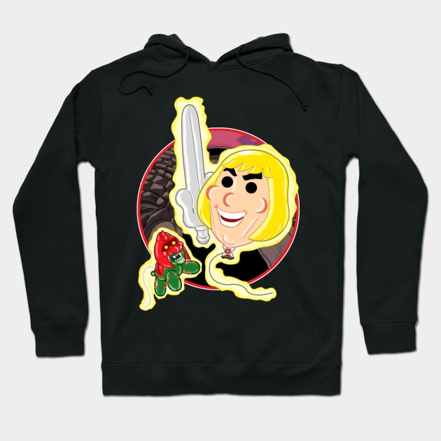 He-man and battle cat Hoodie by AlanSchell76